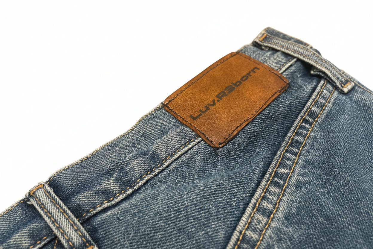 denim dark wash baggy flare jeans