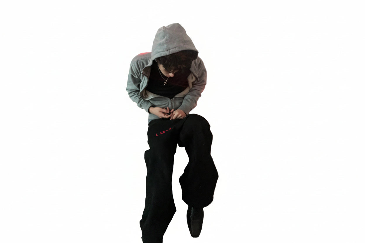 Denim Black baggy flare jeans