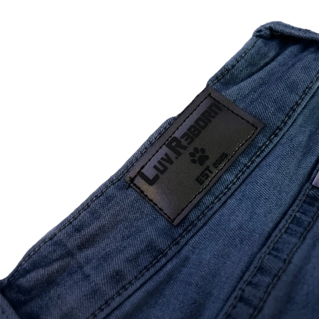 baggy light wash jorsts