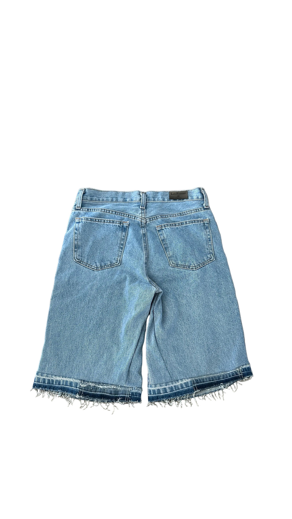 baggy light wash jorsts