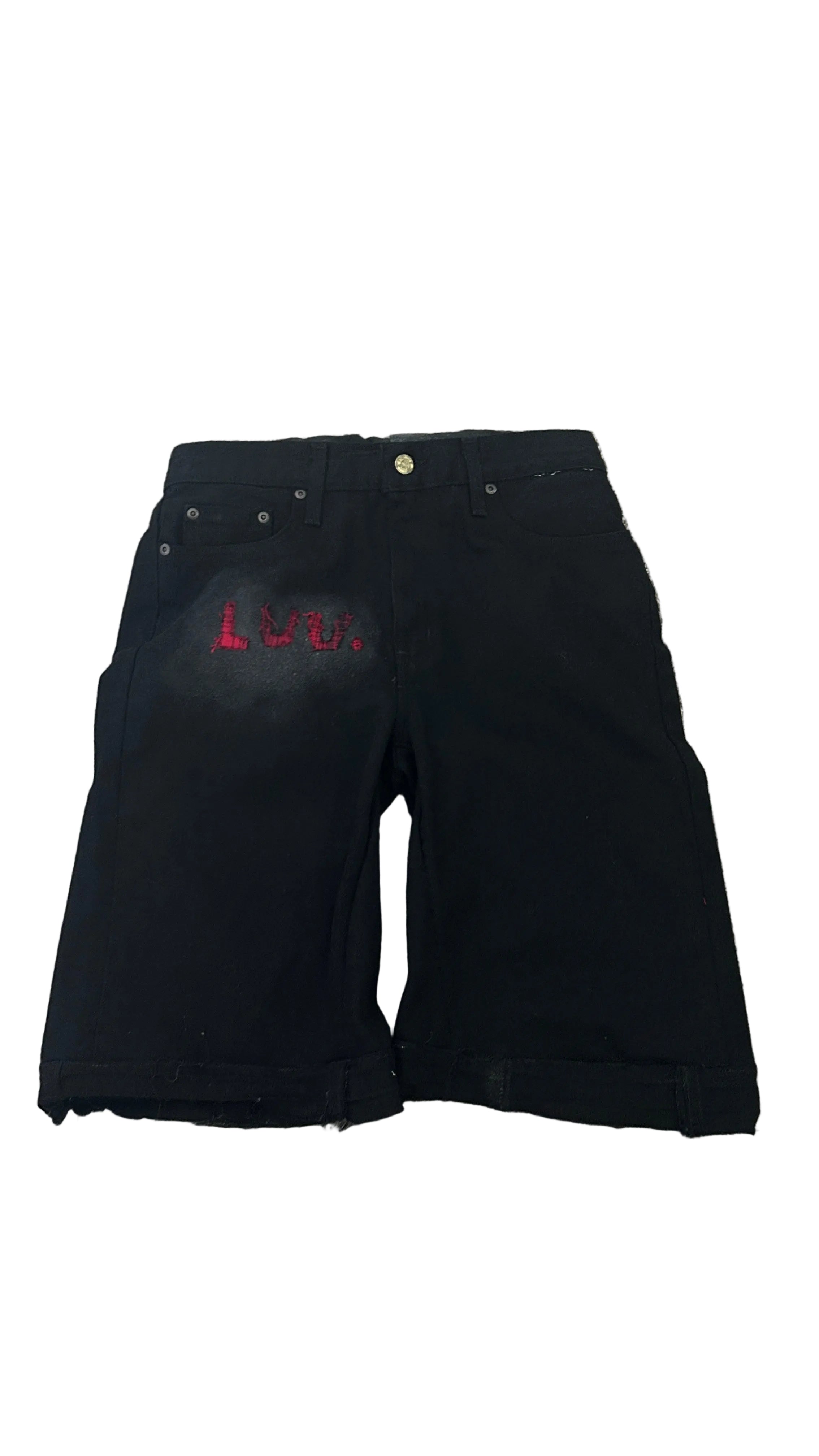 baggy black jorts